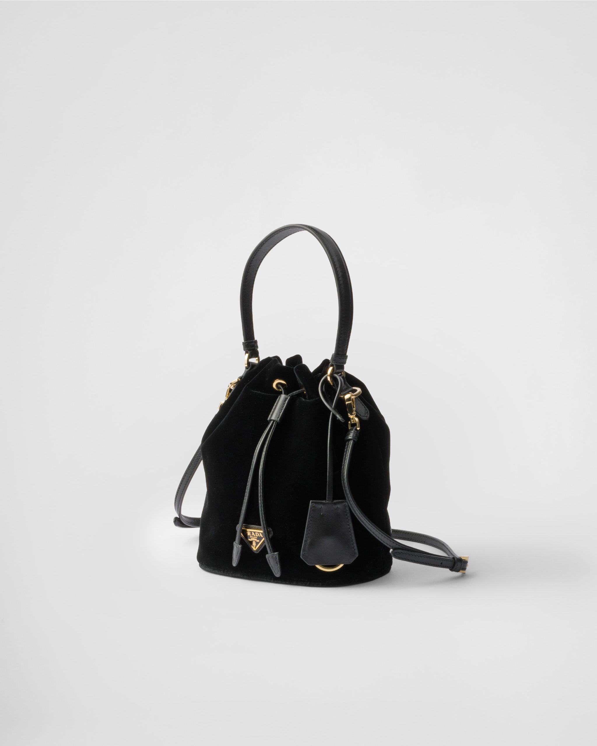 Prada Mini velvet bag with nappa leather details - Image 2